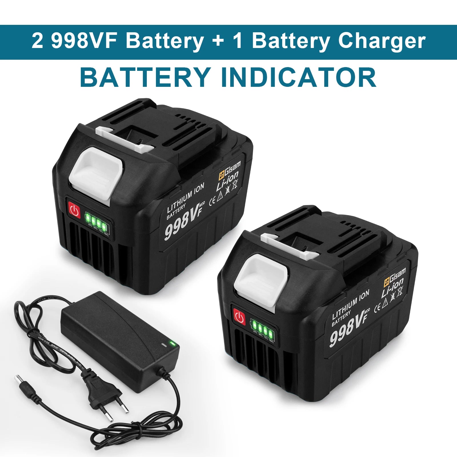18V Rechargeable Lithium Ion Battery 22500mAh 15000mAh Lithium Battery With Battery indicator For Makita Power Tools Battery