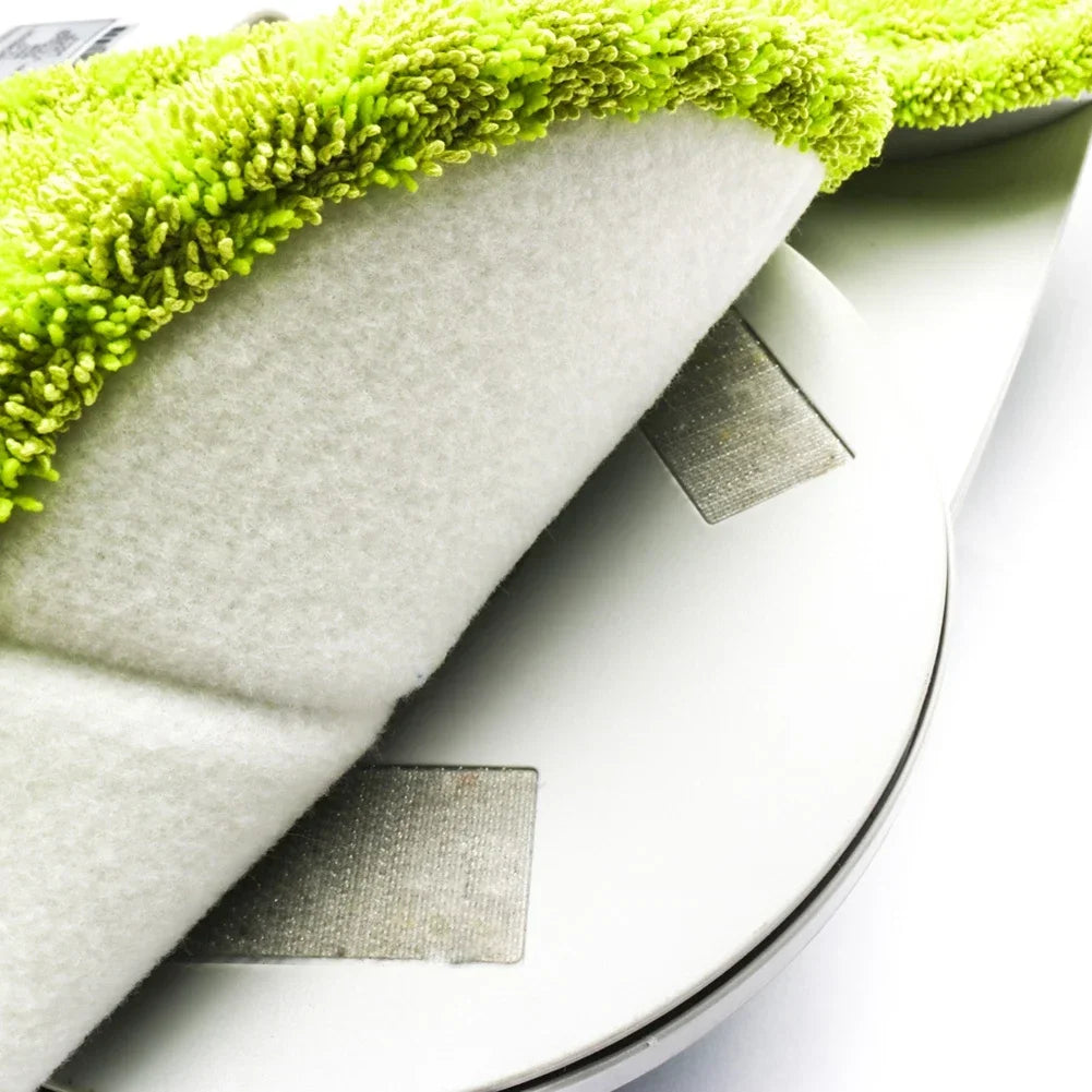 6PCS Round Wrapping Green Mopping Cloth 16cm Electric Mop Replacement Cloth Microfibre Pads Suitable For Hurricane Floating Mop