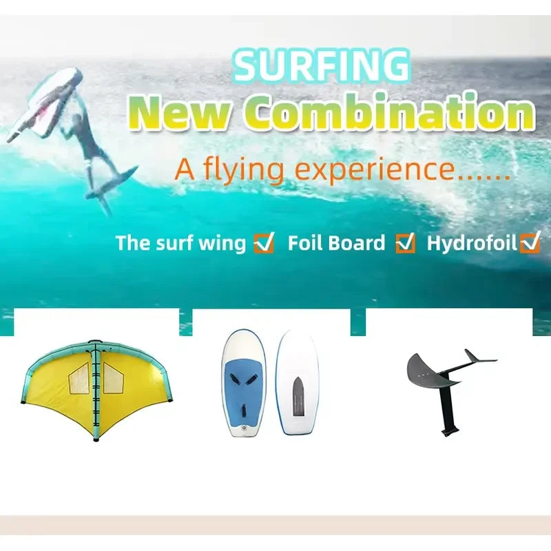 Inflatable SUP Wing Surf Board Portable Stand Up Paddle Surfboard Outdoor Lake Sea Beach Wing Surfing Water Sports Equipment