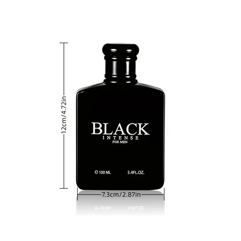 100% Brand-Original, High-Quality Men's Pure Black Perfume: Elegant Blackcurrant and Sandalwood, 100ml