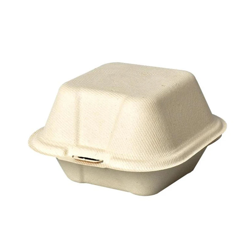 10pcs Disposable Bento Food Containers Baking Dessert Cake Bowl Packaging Burger Snack Boxes Microwavable Home Lunchbox