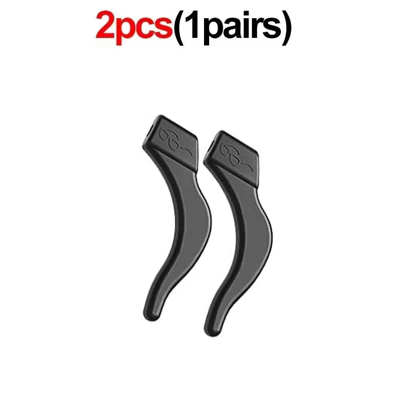 Soft Silicone Ear Hook Anti-slip Glasses Leg Grip Anti-fall Holder Ear Sleeve Bracket Fastener Transparent Eyewear Accessories