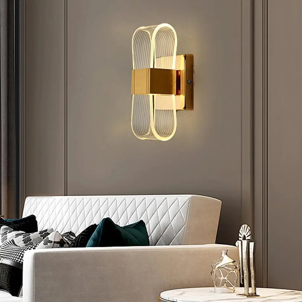 LED wall lamp oval home decoration wall lamp living room indoor lighting decoration lamp suitable for bedrooms and corridors