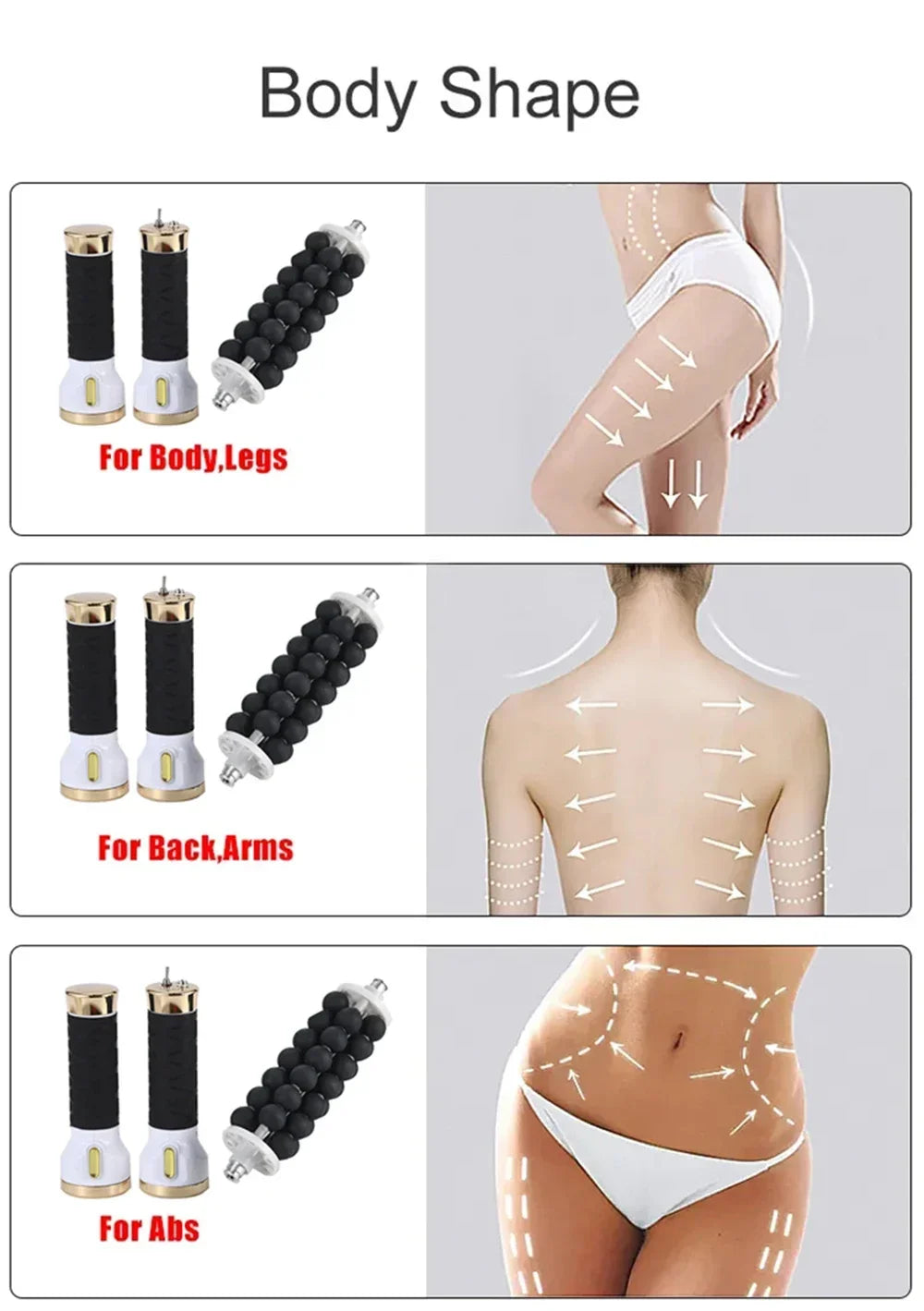 40W Electric Roller For Muscle Body Relaxing High Frequency Rolling Massage Fitness Anti-Cellulite Slimming Machine For Women