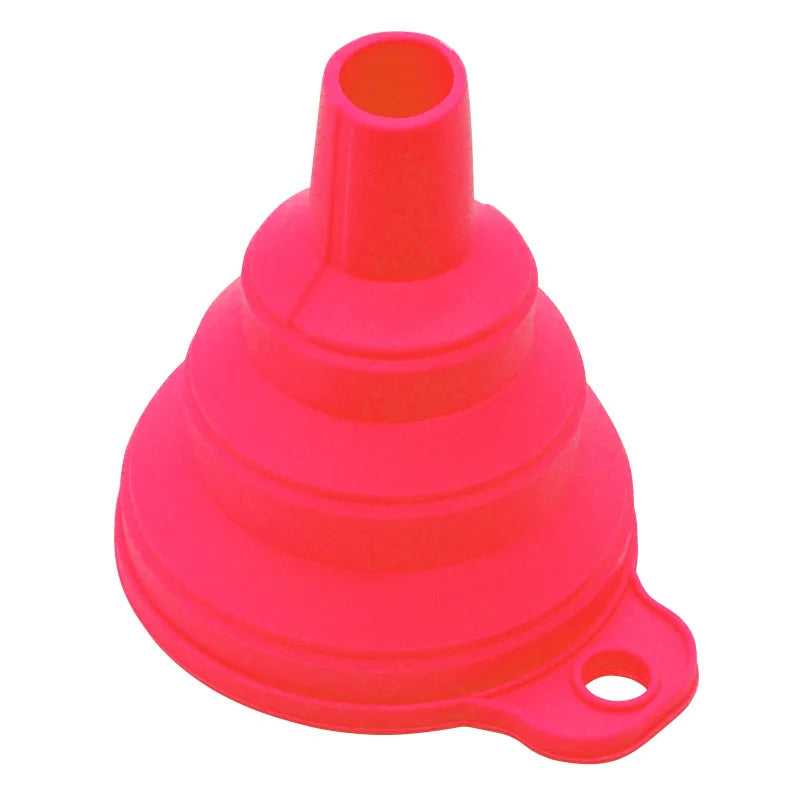 Silicone Collapsible Funnel, Foldable Funnels For Water Liquid Oil, Kitchen Gadgets Accessories, Kitchen Utensils, Apartment Ess