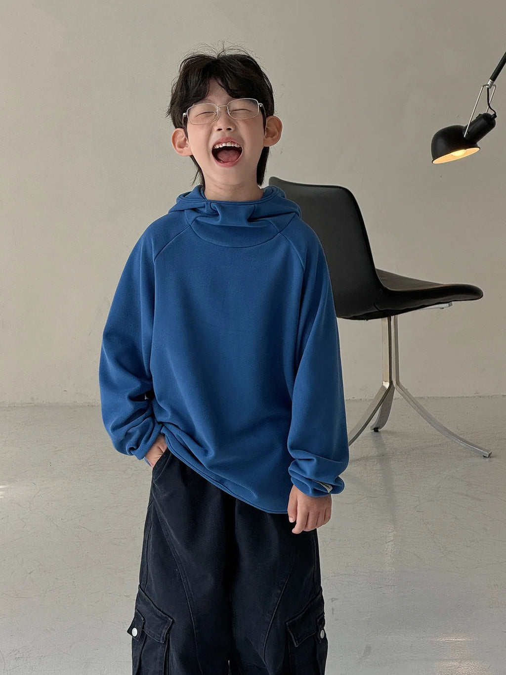 Children Clothing Kids Fashion Casual Warm Versatile Hoodie 2026 Autumn New Boys Korean Style Solid Color Simple Pullover