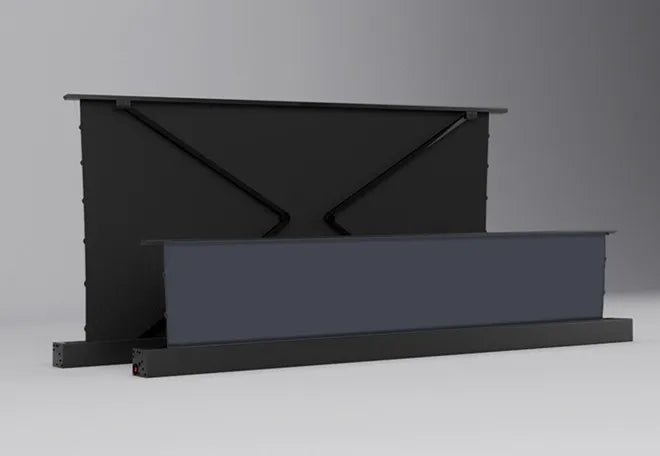 High-quality 72"-150" Laser TV Projector Screen Motorized Floor Rising PET UST ALR Projection Screen Suitable For Home Theater