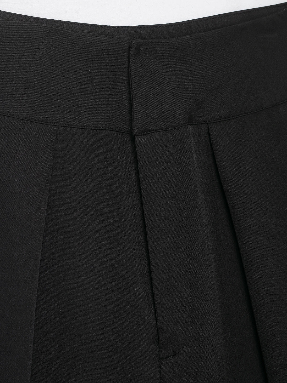 Casual Solid Pleated Loose Long Pants Women Fashion High Waist Straight Wide Leg Trousers 2026 Lady Spring Autumn Commute Wear
