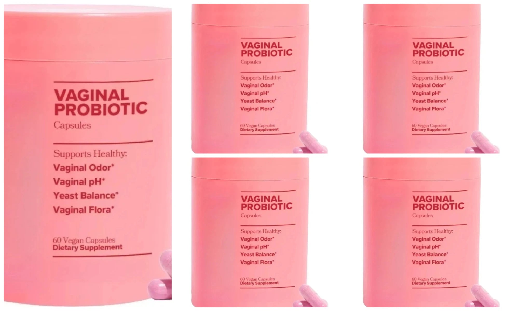 Women's Probiotic Capsules with Lactobacillus Acidophilus Rhamnosus Reuteri 5 Billion CFU Support Wellness Balance 60 Capsules