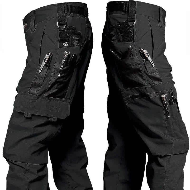 Multi-Pocket Men's Tactical Casual Pants Cargo Pants Outdoor Hiking Trousers Wear-Resistant Training Overalls