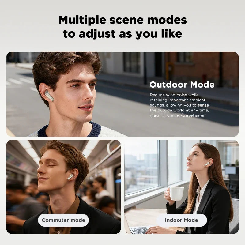 MINISO MS106 Bluetooth V6.0 Earphones TWS In-Ear Wireless Headphones AI Translator Earbuds Comfortable Ultra-light Earbuds