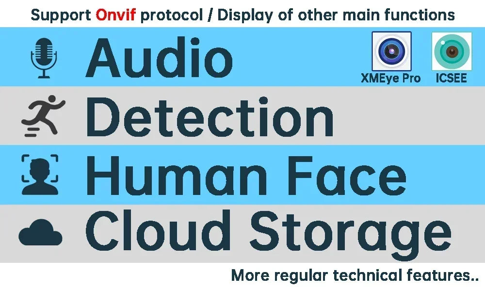 AI Audio IP POE Camera 5MP 4MP H.265 HD Infrared Full Color Dual Light RTSP ONVIF XMEye Outdoor Waterproof Security System with