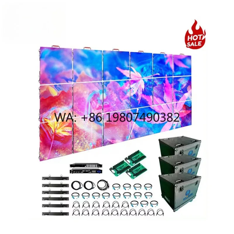 P2.6 P2.9 P3.9 Rainproof LED Video Wall Seamless Splicing Movable Stage Wedding Outdoor Event Rental Display Screen