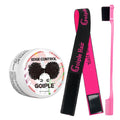 30g Edge Control Gel Women and Kid Hair Finishing Styling Wax Cream Hairline Finishing Artifact with Edge Brush & Hair Band Kit