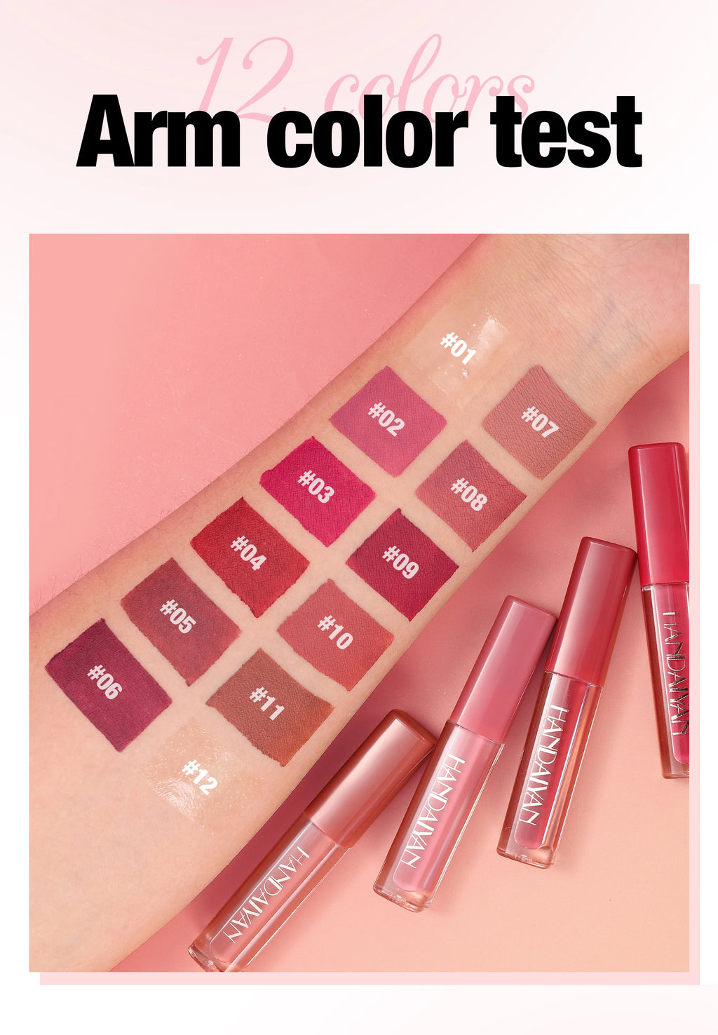 12 Shades Velvet Lipstick Set Nude Matte Lip Gloss Long Lasting Waterproof Smudge Proof Beauty Makeup Kit