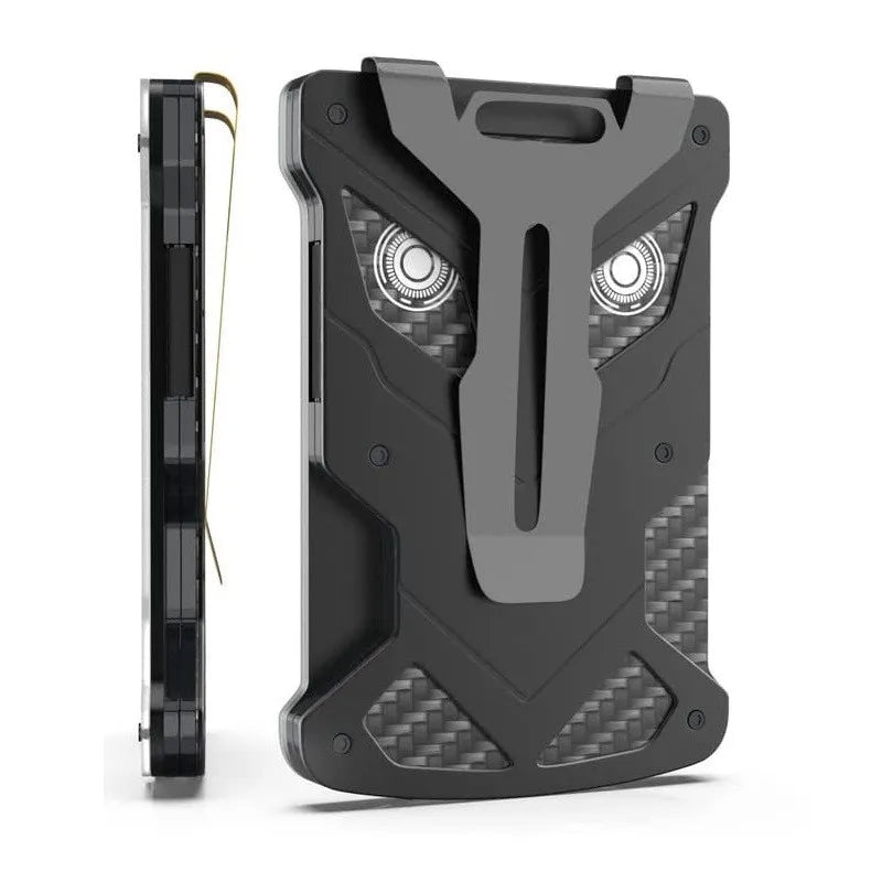 Tactical RFID Blocking ID Badge Holder & Slim Metal Card Wallet