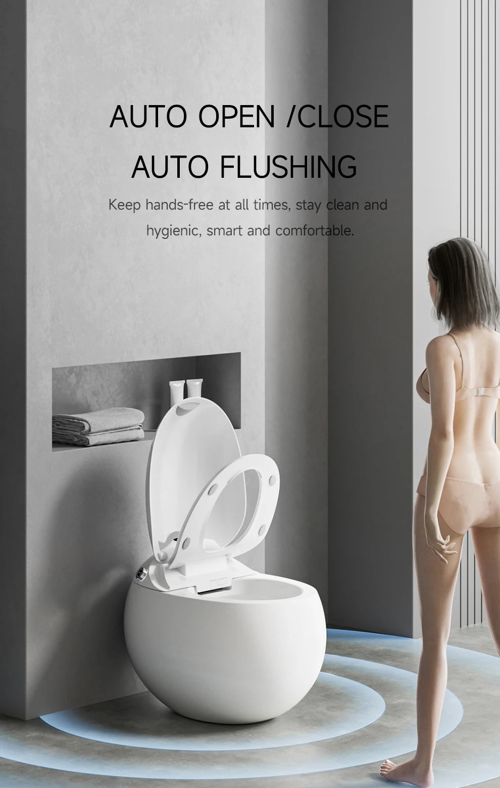 Innovative Smart Toilet with Stylish Advanced Seat Heating Function Unique User-Friendly Guaranteed Quality Floor Mounted Bowl