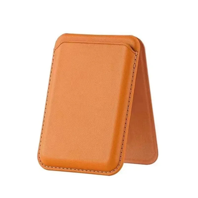3 in 1 MagSafe Magnetic Leather Card Holder Foldable Phone Stand Wallet Case For iPhone 17 16 15 14 13 12 Pro Max Card Pocket