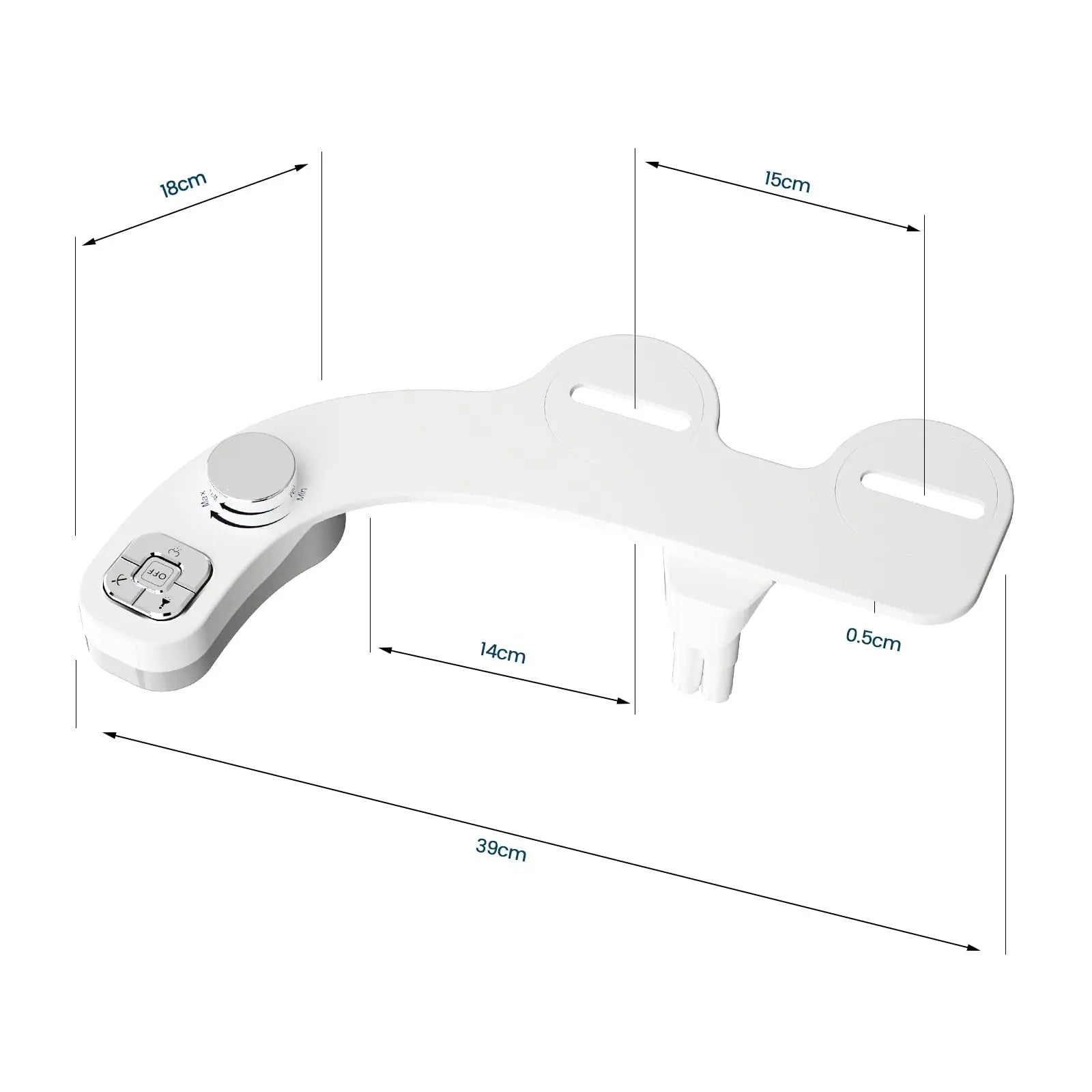 SAMODRA New Bidet Toilet Seat Attachment Toilet Bidet Sprayer Ultra-Thin 3 Funtions Ass Bidet Shower Hygienic Wash For Bathroom