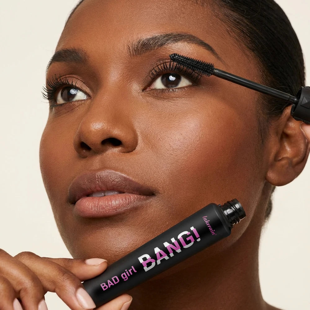 Black Waterproof Mascara 4D Lengthening Curling Volumizing Eyelash Extension Smudge Proof Long Lasting Korean Eye Makeup