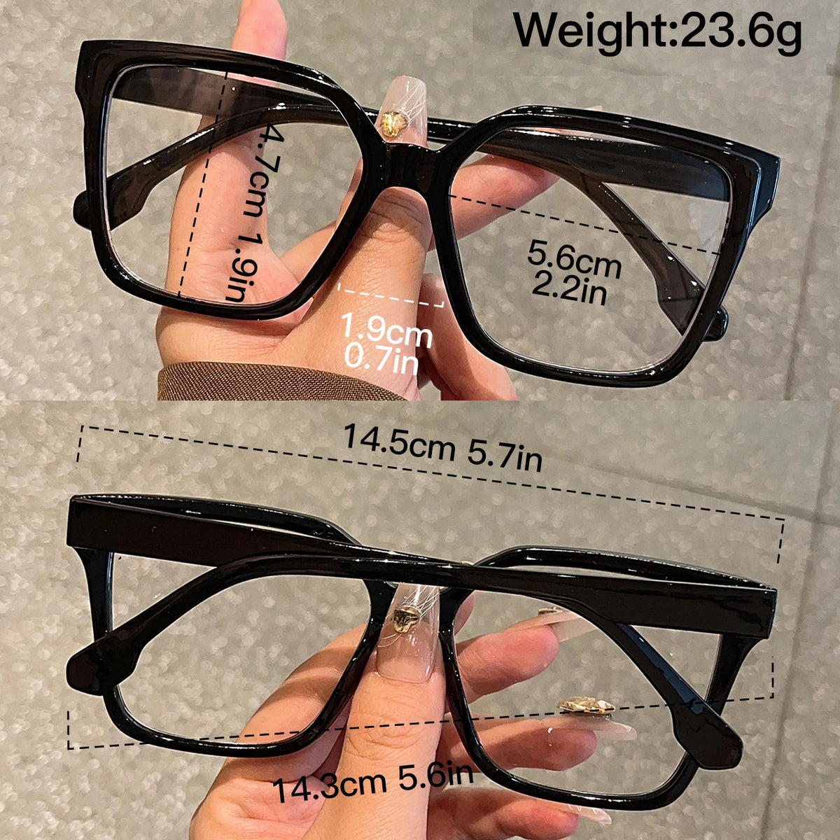 1Pc Large Frame Maillard Color Glasses, Simple Stylish, Exaggerated and Versatile Glasses, Comfortable to Wear, Light Texture