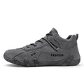 Waterproof Sneakers Lace Up Leather Casual Sneakers for Men Casual Motorcycle Shoes Waterproof Leather Ankle Boots for Men