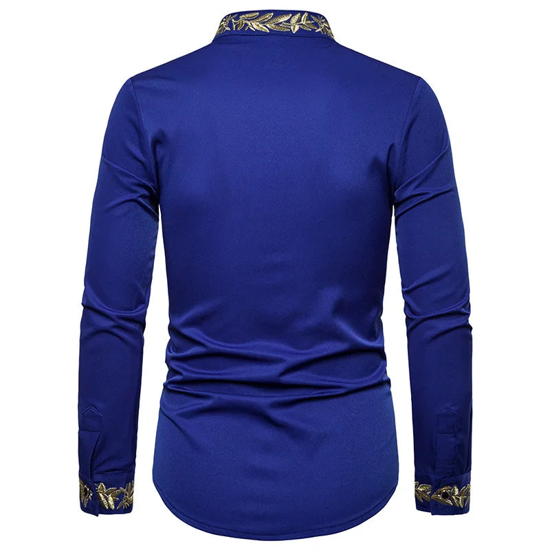 2026 Men's Summer Casual Long Sleeve Shirts Slim Fit Turn Down Collar Shirts Formal Office Business Shirts for Men Tops Big Size