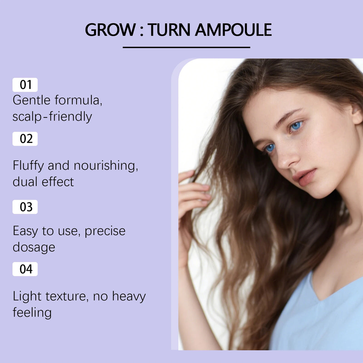 Volumizing Hair Serum Nourishing Scalp Follicles Anti Hairs Loss Treatment Anti-Frizz Smoothing Soften Hair Regrowth Roller Ball