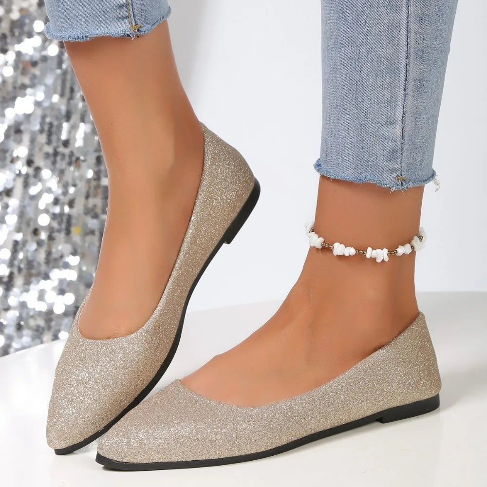 New Arrival Women Pointed Toe Beautiful and Fashion spring autumn Shoes Flat Ballerina Comfortable Casual 2024  Women Shoes