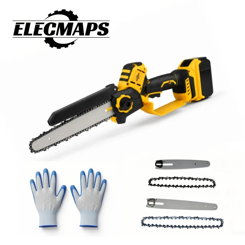 8-inch brushless mini chainsaw, high-speed cordless power saw, compatible with  20V batteries, portable handheld saw