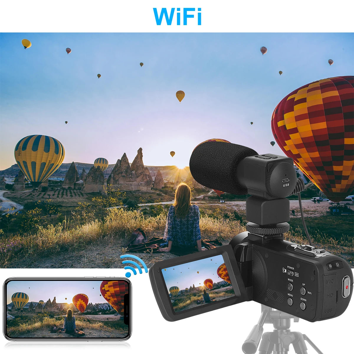 Full 4K Camcorder 18X 48MP Digital Camera Livestream Webcam UHD Vlog Video Recorder Wide Angel Macro Lens Photography Cameras