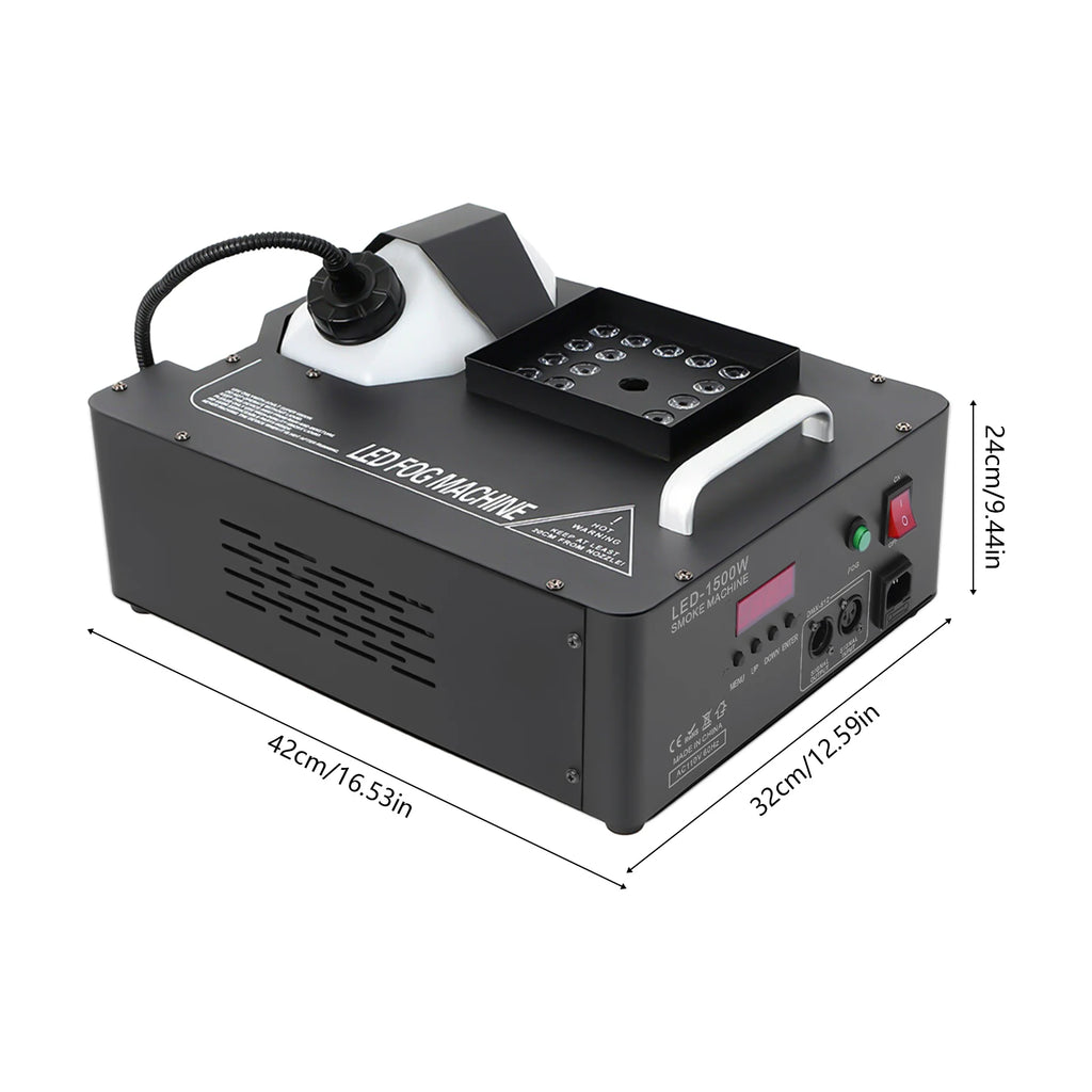 LED Fog Machine 3 In11500W Party Wireless DJ Stage Smoke Festival Party Supplies Fog Smoke Machine with Remote Control