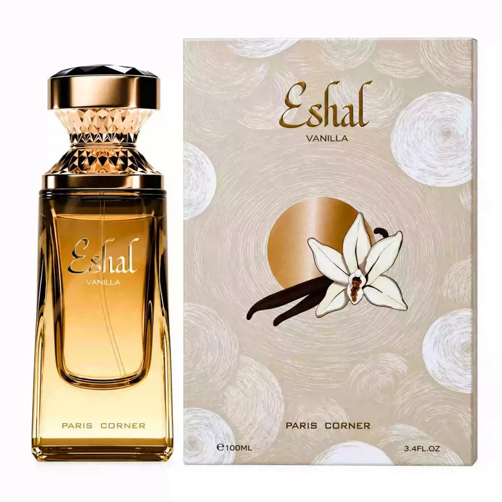 Women’s Perfume PARIS CORNER Eshal Vanilla Eau de Parfum 100ml EDP Spray, Vanilla Fragrance for Women