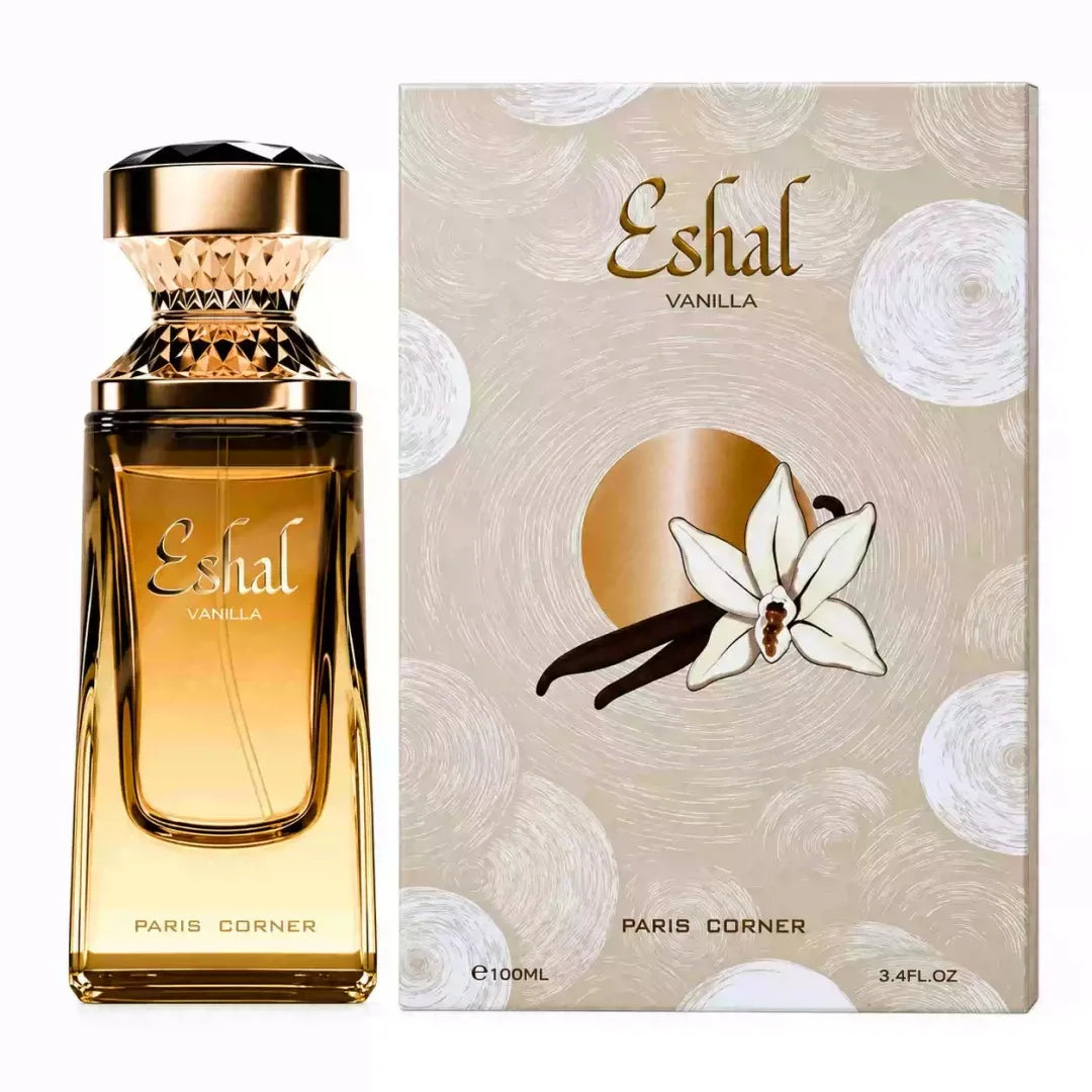 Women’s Perfume PARIS CORNER Eshal Vanilla Eau de Parfum 100ml EDP Spray, Vanilla Fragrance for Women