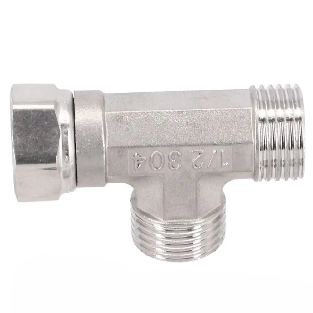 Durable Stainless Steel 3 Ways Valve Shower Faucet Converter T Adapter Spray Nozzle Water Splitter Shower Valve Bathroom