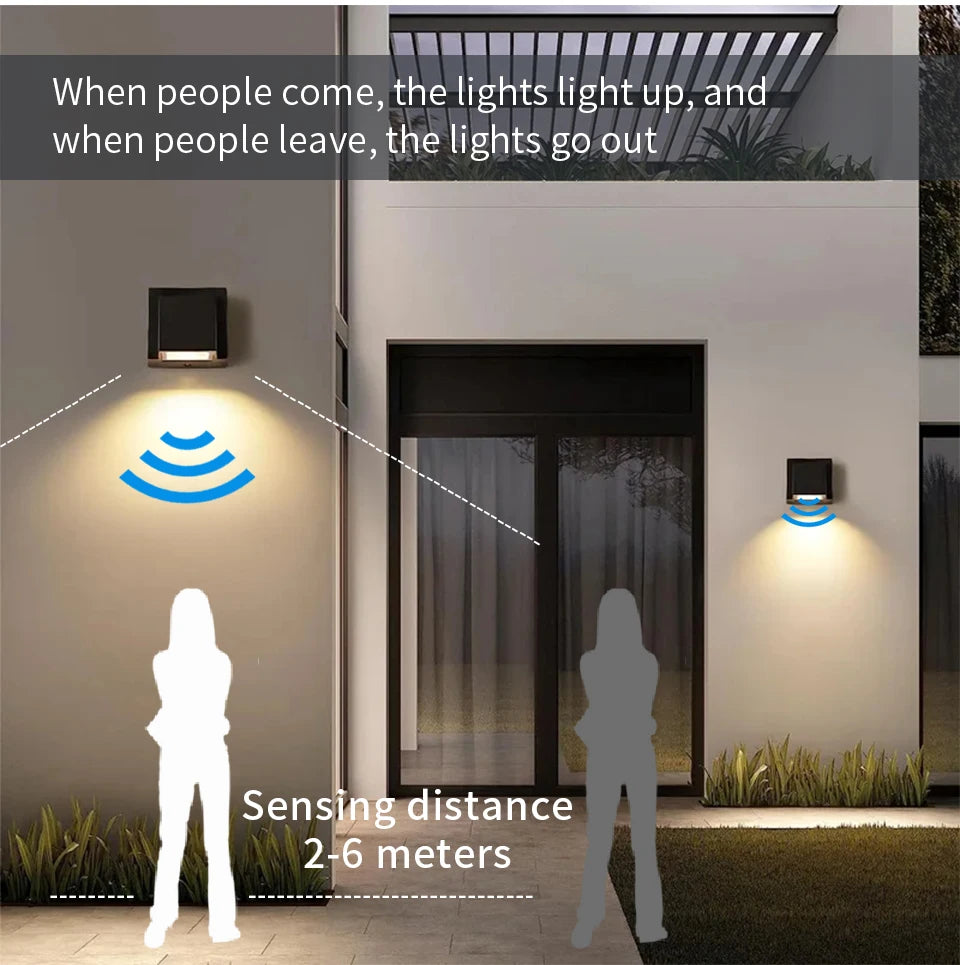 LED Wall Light Outdoor Waterproof IP66 Porch Garden Wall Lamp & Indoor Bedroom Bedside Decoration Lighting Lamp