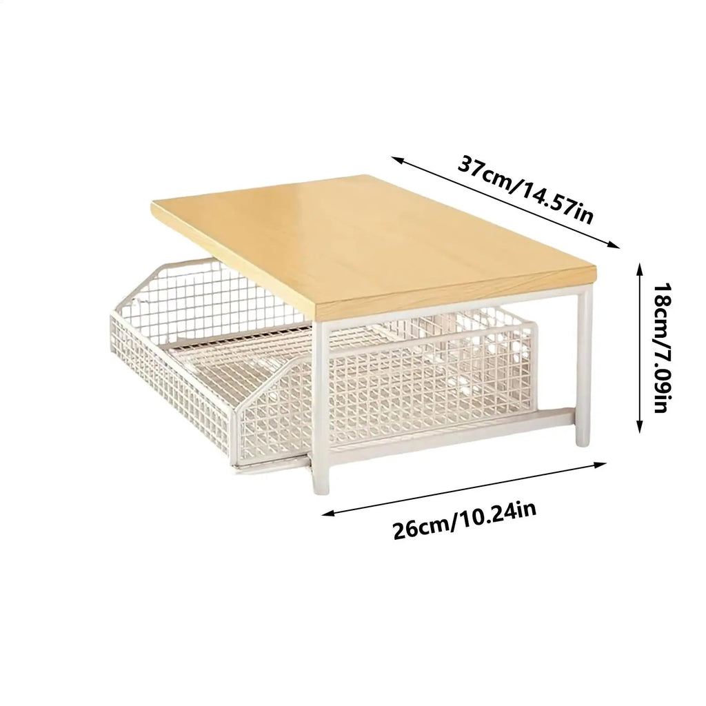 Kitchen Shelf 2-Tier Vertical Holder Rack Household Organizer Shelves for Pantry Kitchen Bathroom Garage Shower Bar Apartment