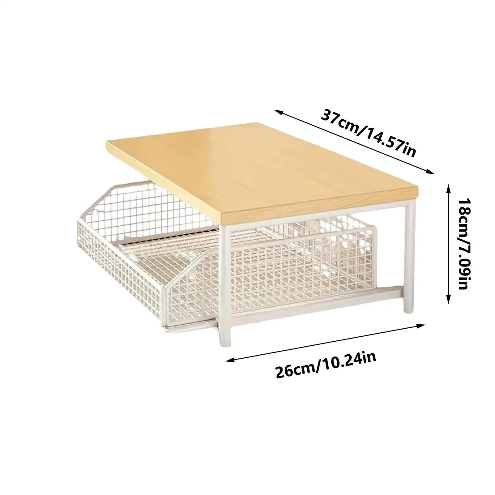 Kitchen Shelf 2-Tier Vertical Holder Rack Household Organizer Shelves for Pantry Kitchen Bathroom Garage Shower Bar Apartment
