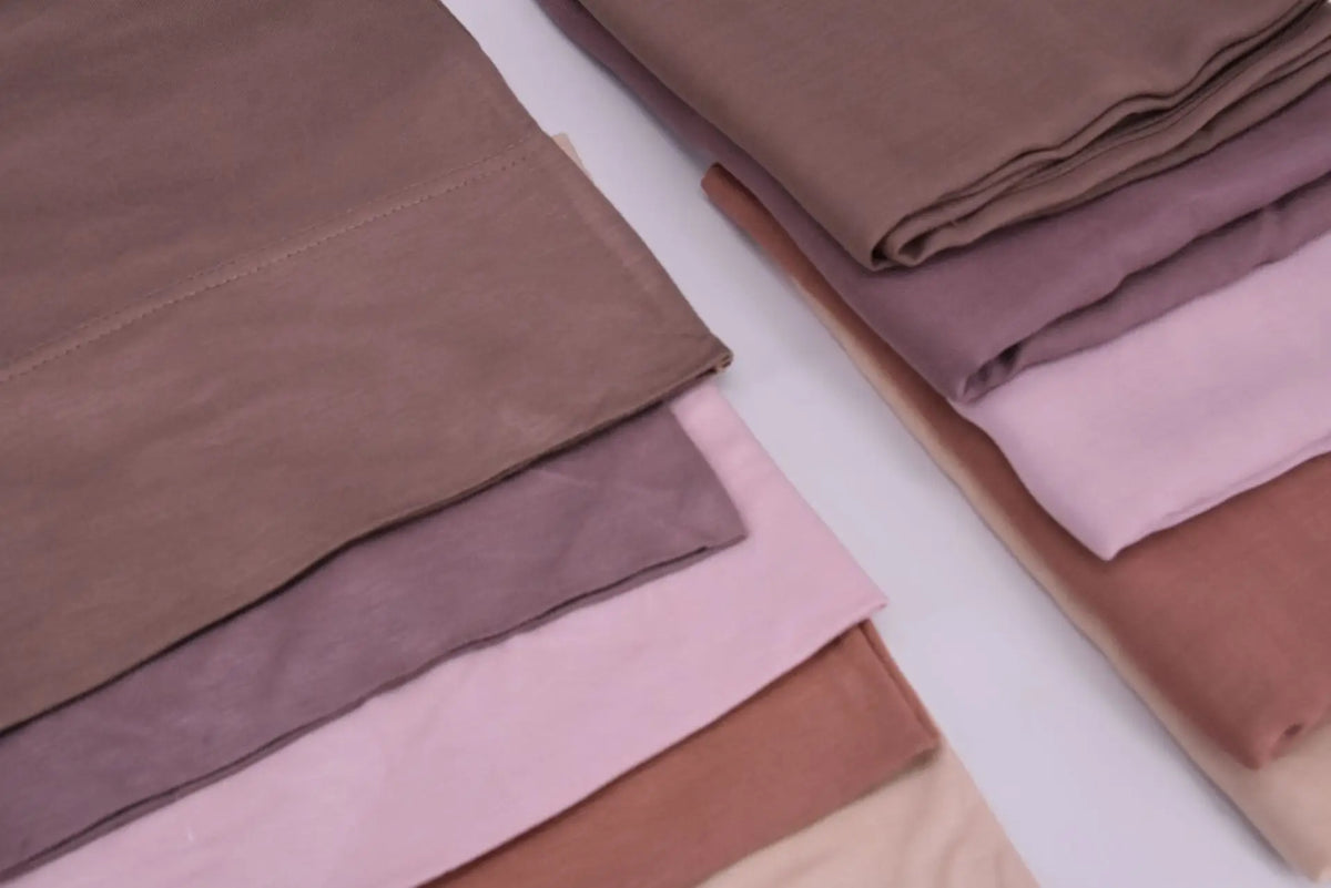 84colors Modal Hijab with Modal Undercap Set Basic Stretchy Pullover Headscarf Thin Breathable Sunscreen Head Wrap Hijabs Scarf