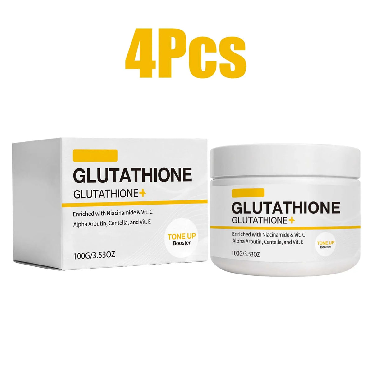 100g Glutathione Whitening Cream Tone Up Booster Niacinamide Vitamin C Alpha Arbutin Dark Spot Corrector Glow Face Moisturizer