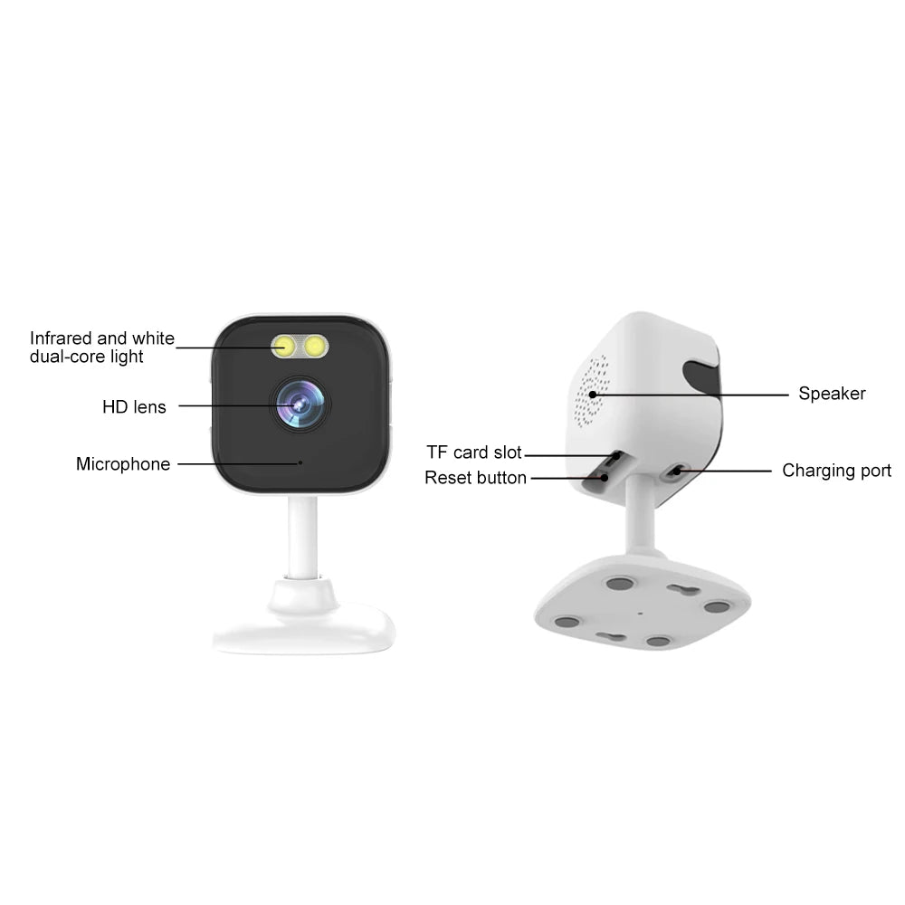 O-Kam Pro Mini Cube Security Camera, 5MP Indoor WiFi IP Camera with Two-Way Audio & Human Detection, Motion Alert, 5X Zoom,