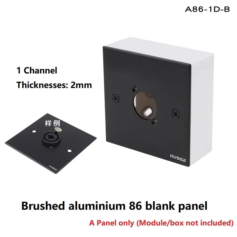 D-type Multifunctional Data Module 86 Panel audio video socket XLR VGA BNC RJ45 RJ11 Jack 3.5/6.35 RCA USB3.0 TypeC Connector