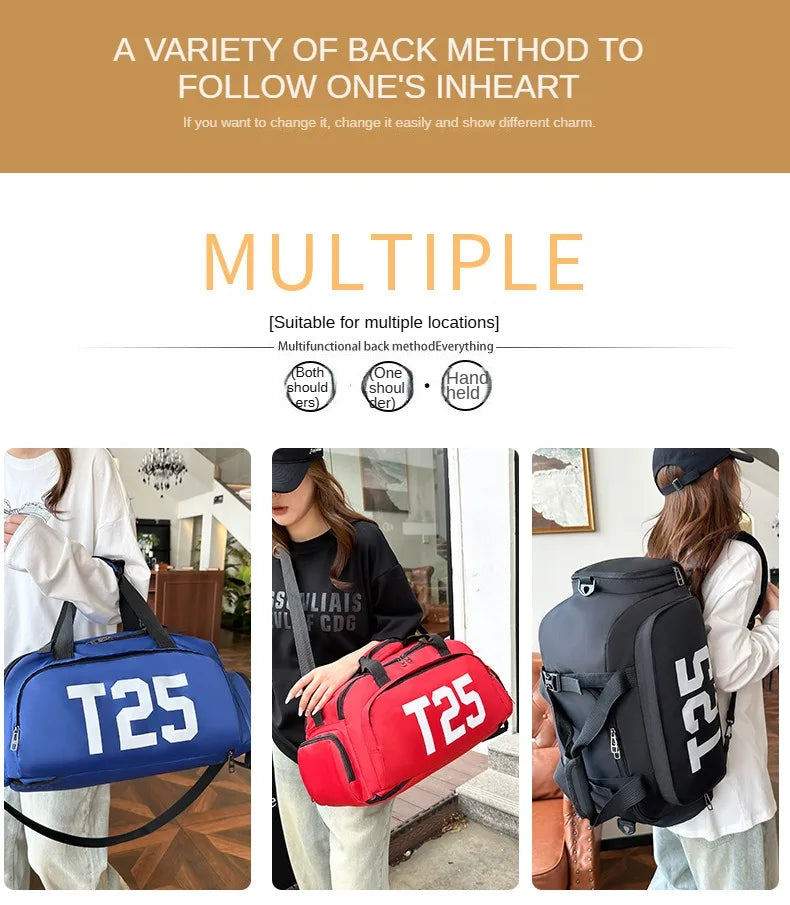 Customized Logo Fitness Bag Football Backpack Swimming Taekwondo Waterproof Backpack Luggage Bag Printed Pattern