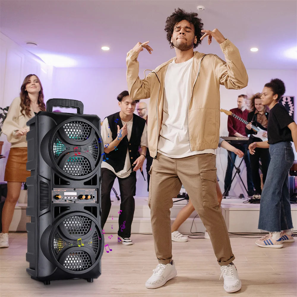 3000W Portable Bluetooth Speaker Sub Woofer Heavy Bass Sound System Party Dj Karaoke Rechargeable Loud Speaker