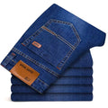 Men's Casual Straight Stretch Jeans 2026 Spring Autumn New Classic Blue Black Work Denim Trousers Fashion Male Brand Clothing