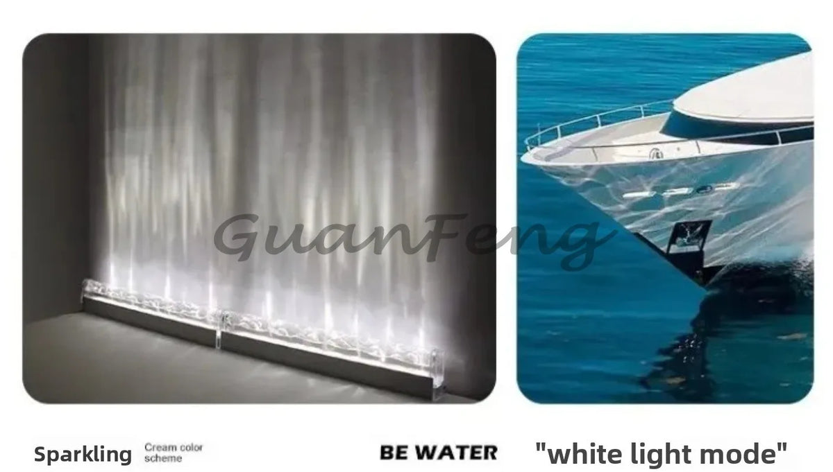 3D dynamic water ripple wall washing atmosphere pattern room background decoration LED projection light