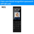 Palm Vein Face Fingerprint Recognition Attendance Machine Mobile APP QR Code Check-In Password Time Clock Access Control System