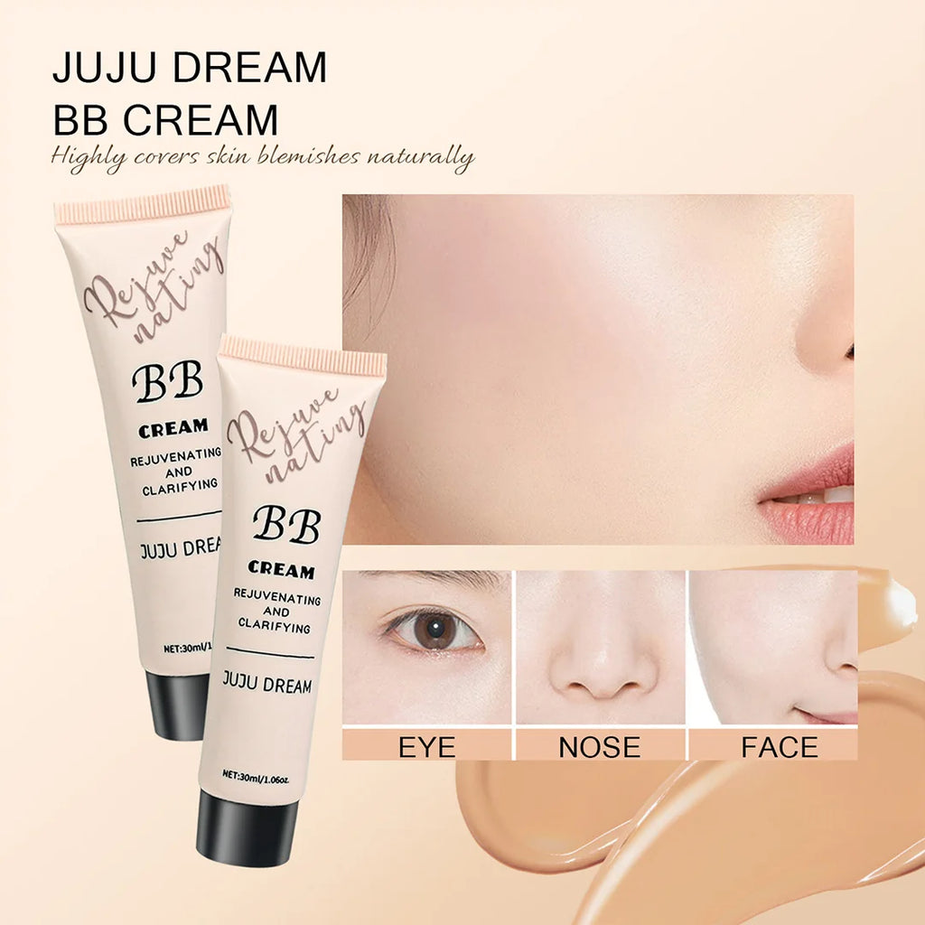 3-in-1 BB Cream -Full Coverage Concealer, Waterproof & Smooth Texture, Daily Makeup Base for Flawless Skin