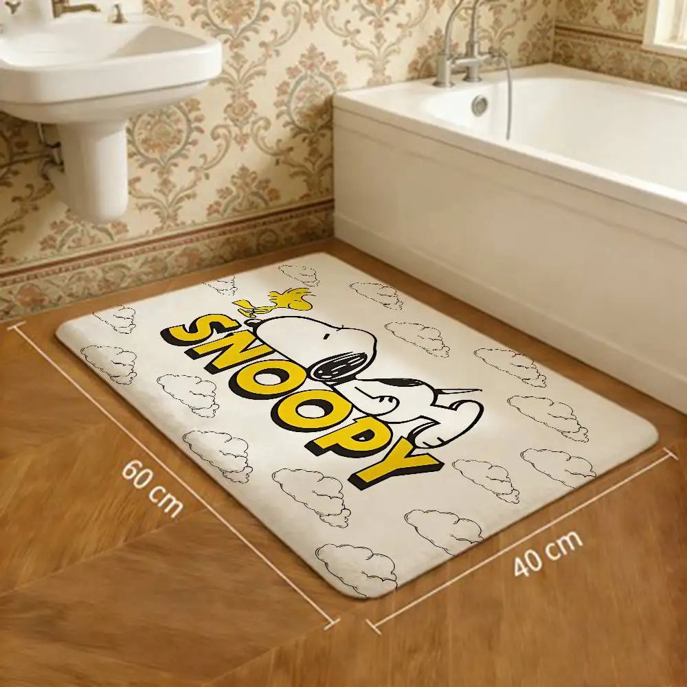 S-Snoopy Cartoon Kitchen Mat Cheaper Anti-slip Modern Living Room Balcony Printed Modern Home Decor