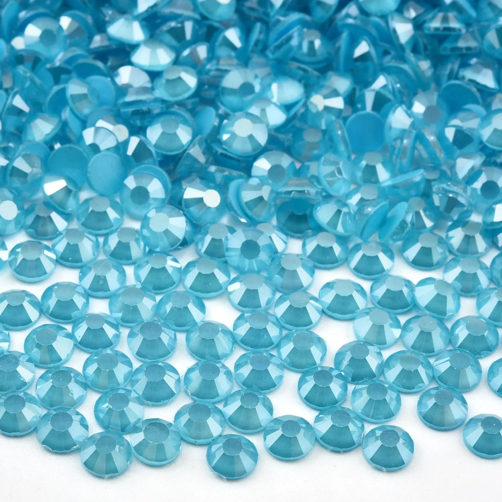 OLeeya SS6-SS30 Texture Blue Series Glitter Crystal Non Hotfix Rhinestones DIY Nails Strass Diamond For Dress Vestidos
